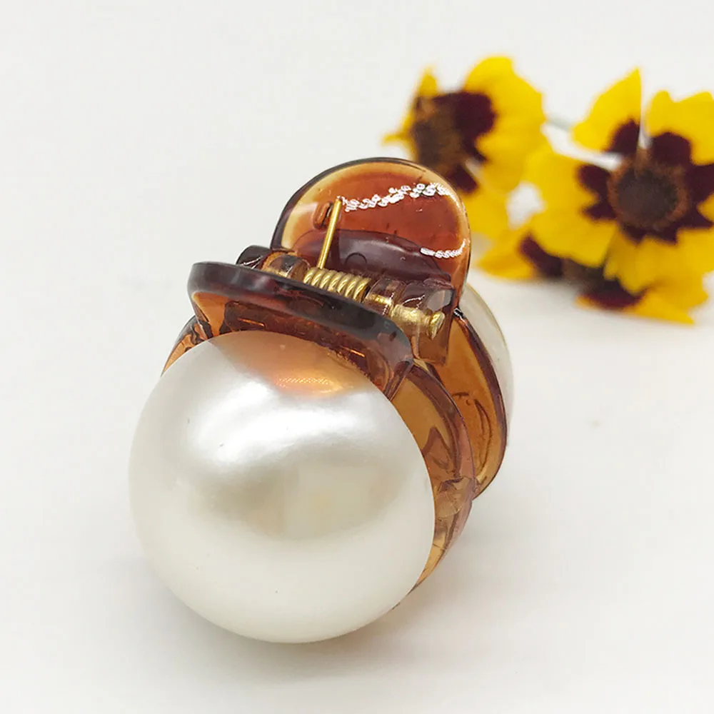 1pcs Fashion Jewelry Girls Mini Crown Hair Claw Imitation Pearl pins Vintage Clips Clamp Gifts for | Украшения и аксессуары