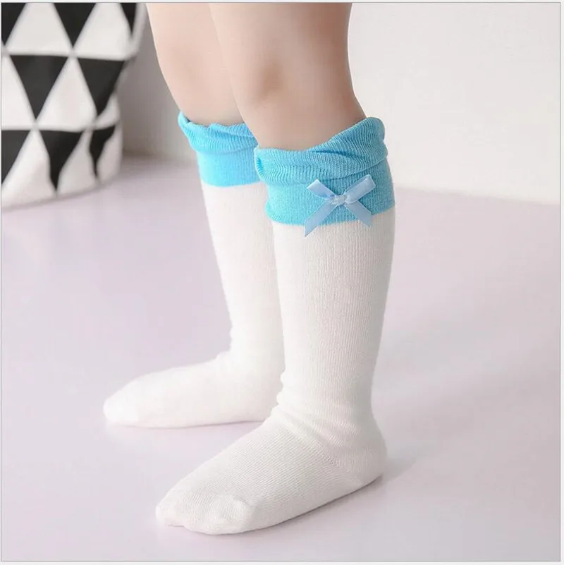 Нескользящие гольфы в полоску для новорожденных мальчиков и девочек носки