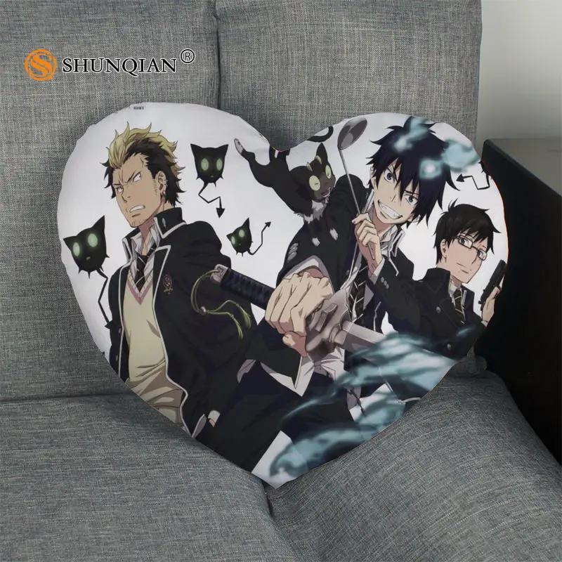 Синяя наволочка в форме сердца на молнии размер 41x36 см 47x42 см|pillow cover custom|pillow covercustom