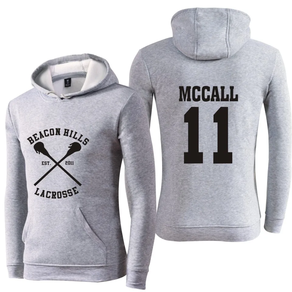 Wolf Stiles Teen Stilinski 24 Толстовка Dunbar McCall moletom cap толстовка размера плюс мужские толстовки и свитшоты - Цвет: MCCALL 11 Gray