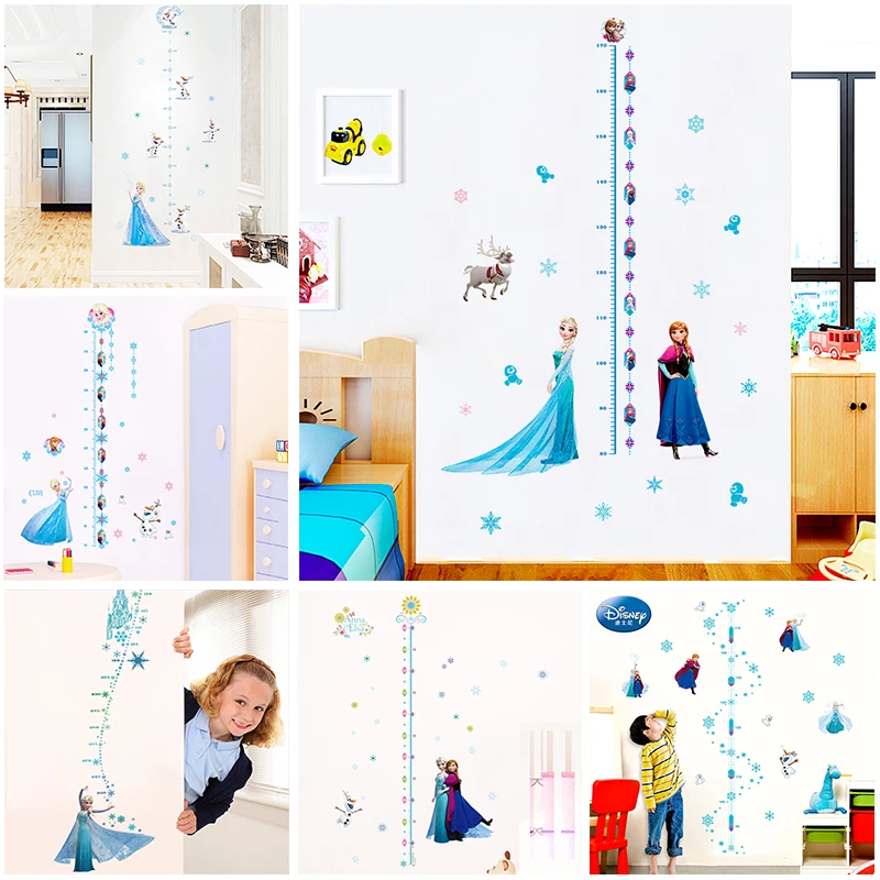Мультфильм disney frozen Health measure настенные наклейки для спальни домашний декор Эльза
