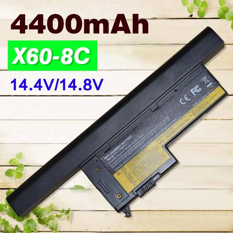 Аккумулятор X60S 5200 мАч для ноутбука IBM ThinkPad X61s 40Y7003 42T4776 92P1174 92P1172 42T4506 92P1171 |