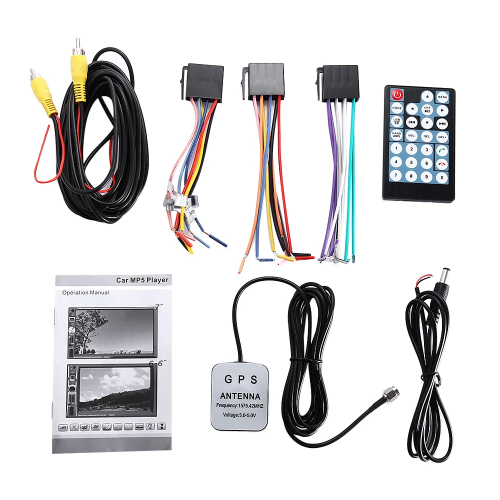 7021G 7 дюймов Автомобильная интеллектуальная система gps Bluetooth FM HD экран 2 Din