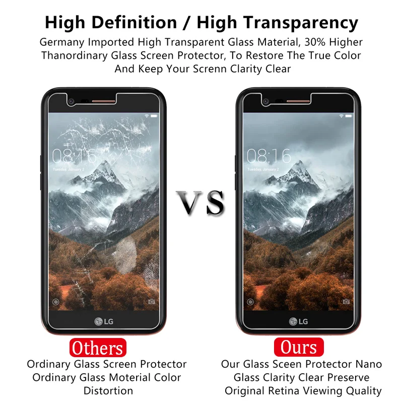 Для LG K7 K8 K10 стекло 2017 Экран протектор на k3 k4 k20 плюс к 7 8 10 защитный закаленное