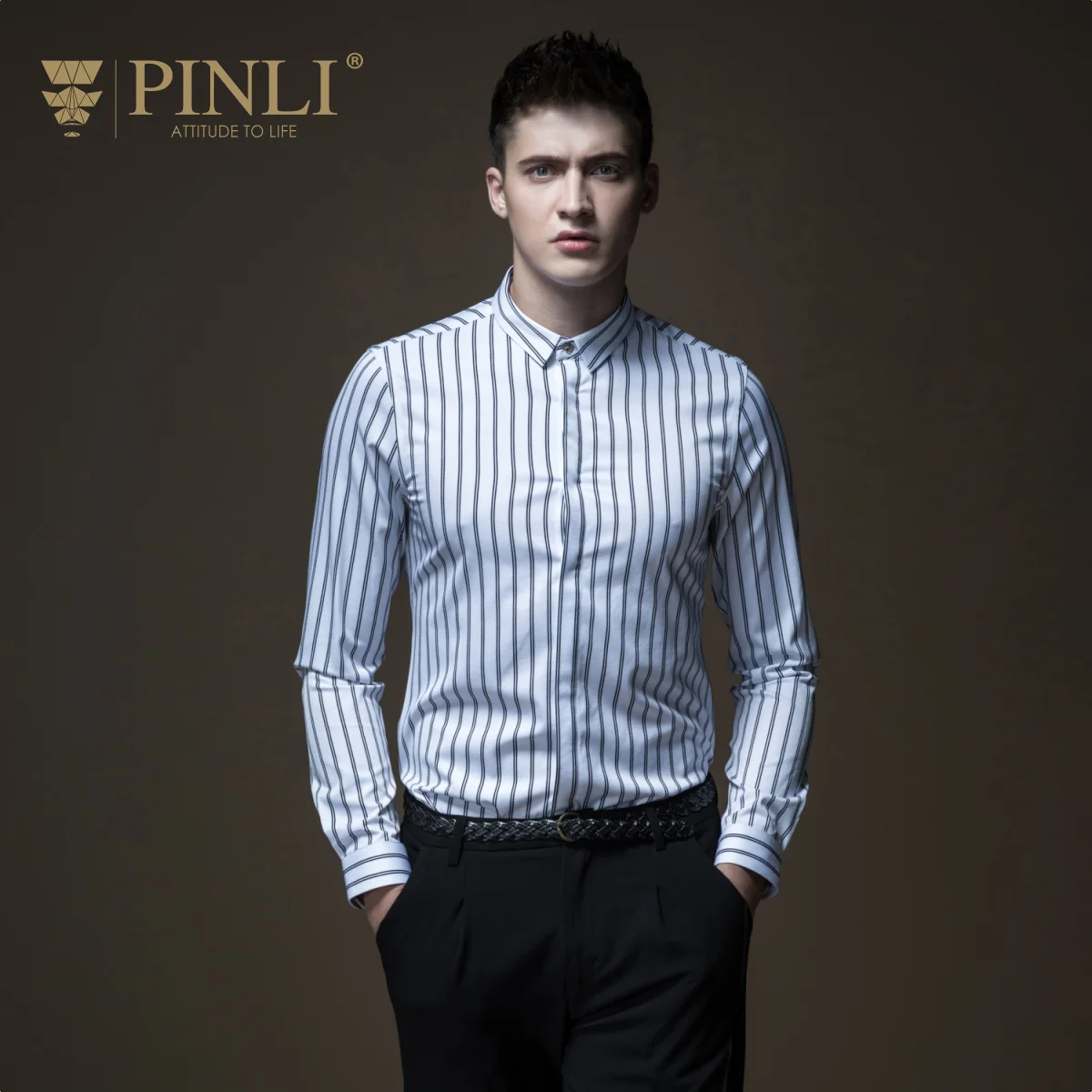 Гавайская рубашка Blusas Rushed Pinli Pin Li Новый стиль мужской костюм на осень одежда с