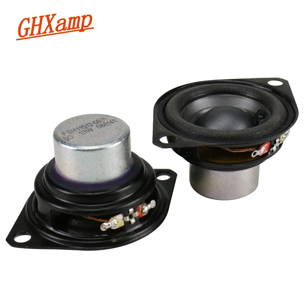 GHXAMP 2 дюймовый полный диапазон динамик 8ohm 10 Вт Неодимовый длинный ход хороший