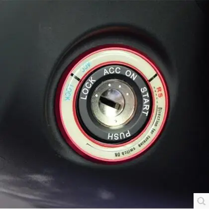 Светящаяся наклейка на зажигание переключатель украшения изменение Замочная