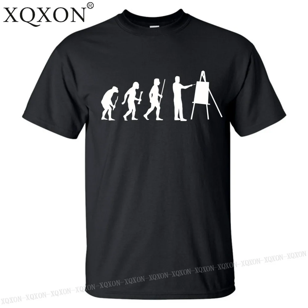 New- Evolution of Painting Design High-quality men t shirt tops K268