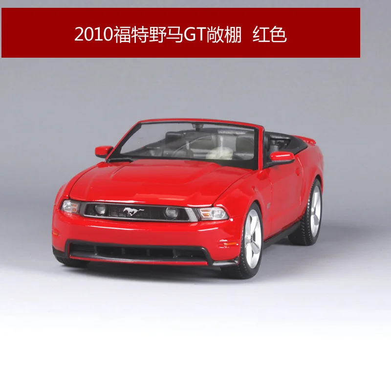 1:18 оригинальные литые модели автомобилей Maisto из сплава домашний декор имитация автомобилей mkd2 для детей Ford Mustang - Цвет: 2010GTred