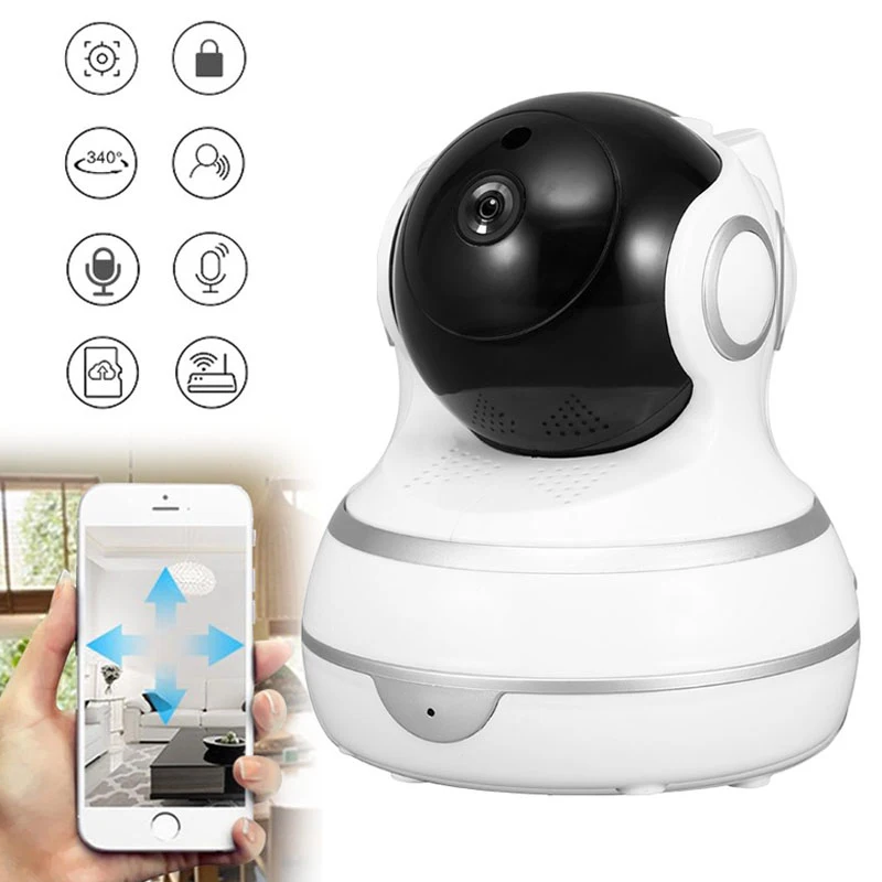 Домашняя ip камера видеонаблюдения Wi Fi 1080P 720P Беспроводная сетевая P2P с ночным