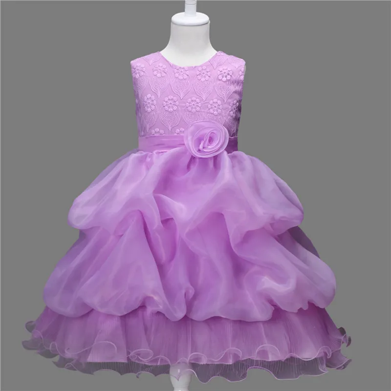 От 3 до 8 лет Детские платья для девочек платье принцессы элегантное Vestidos vestido de festa