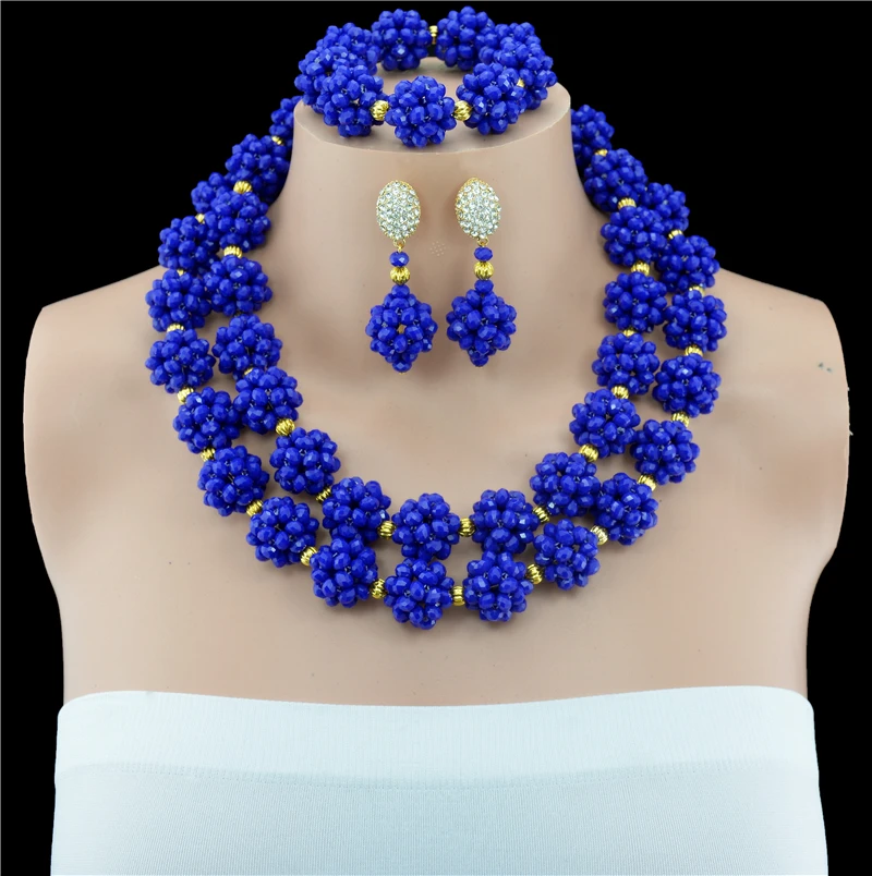 Новый Модный комплект ювелирных изделий из двух шариков ручной работы для