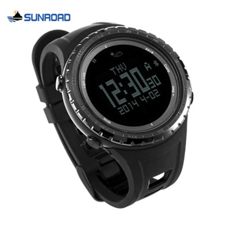 Мужские Смарт часы SUNROAD спортивные с Bluetooth цифровой компас секундомер в стиле