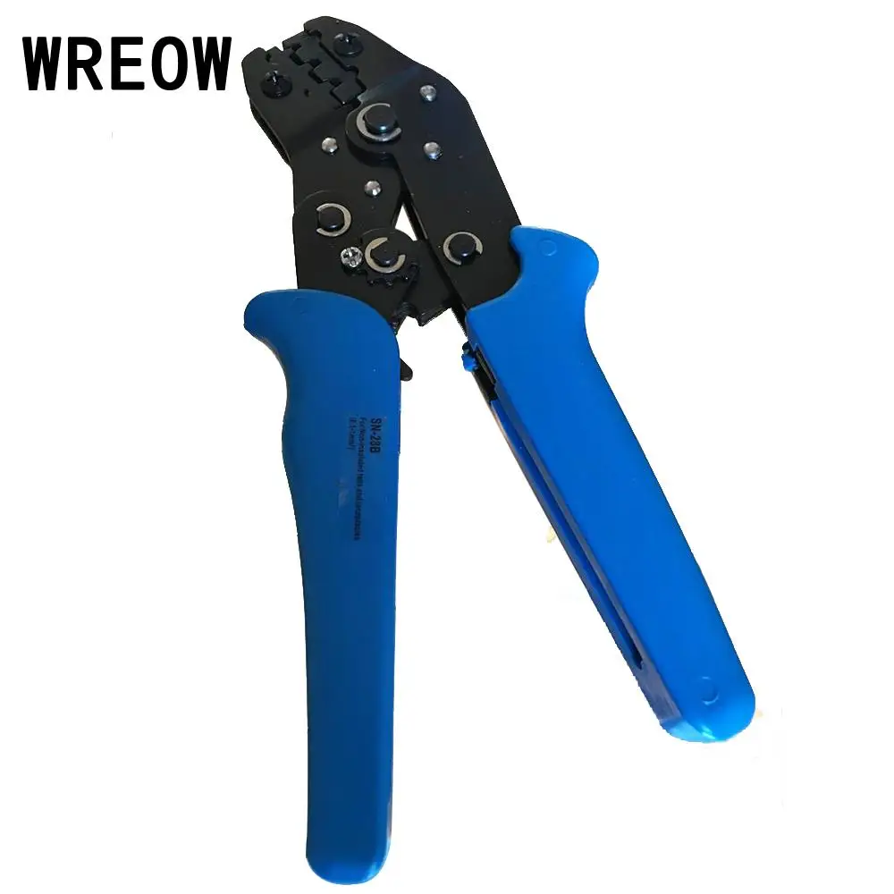 

SN-28B Pin Crimping Tool Steel Crimping Pliers 2.54mm 3.96mm 28-18AWG 0.1-1.0mm Ratchet Crimper