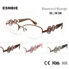 ESNBIE брендовые дизайнерские роскошные женские очки с полуободковой оправой, очки для коррекции зрения при близорукости Rx, онлайн оптические очки