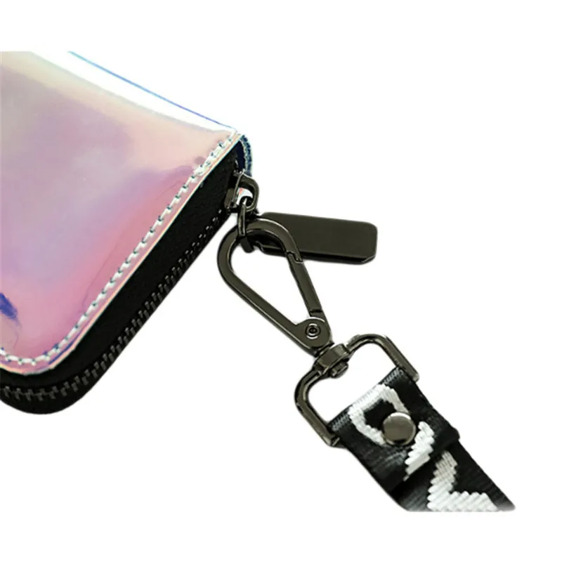 New Women Short Wallet Laser Fashion Standard Zipper Wallets Designer Variable Color Card Holder Coin Purse | Багаж и сумки