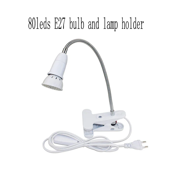 1 head 80leds set Светодиодный светильник для выращивания растений, полный спектр, светильник ing Fitolampy для комнатных растений, цветов, выращивания растений, фито-лампа - Испускаемый цвет: 1 head 80leds set