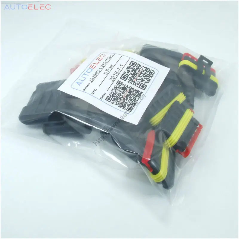 5 комплектов 6 контактный Водонепроницаемый Электрический провод автомобильный