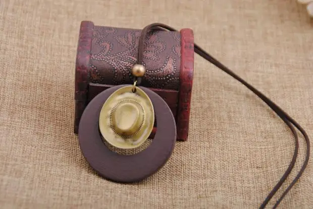 Винтажные Ювелирные изделия relogio бронзовые ковбойские ожерелья и подвески