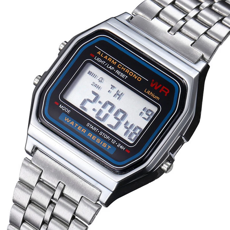 Модные Роскошные ретро мужские и женские цифровые часы уличные спортивные