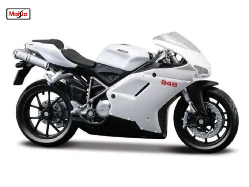 Модель мотоциклетного велосипеда MAISTO 1:18 Ducati 848 игрушка под давлением новая в