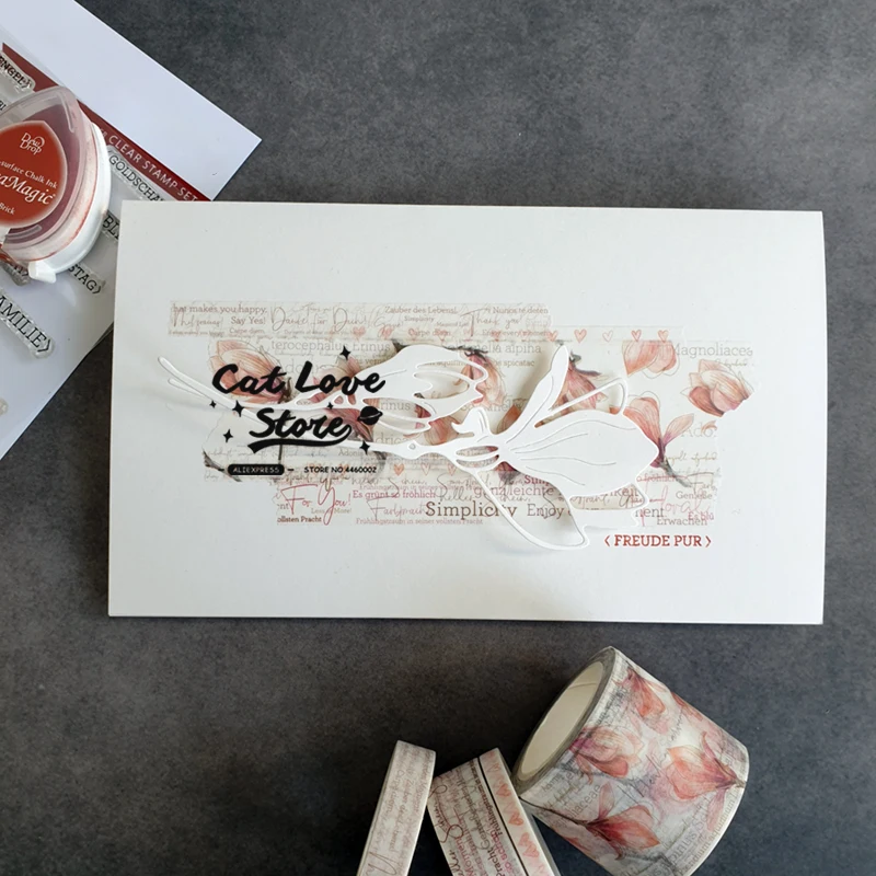 Цветочный ЗАВОД трафареты для резки металла бумажные карточки скрапбукинга