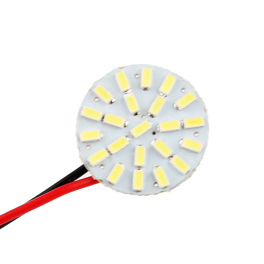 Универсальная автомобильная светодиодная лампа 22SMD 1206 T10 BA9S W5W C5W lammp blub круглая