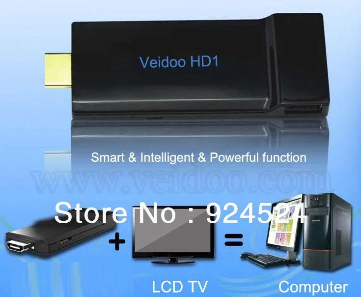 Newest usb TV Box HD1 turn your lcd into computer support hdmi wifi skype yutube facebook | Электроника