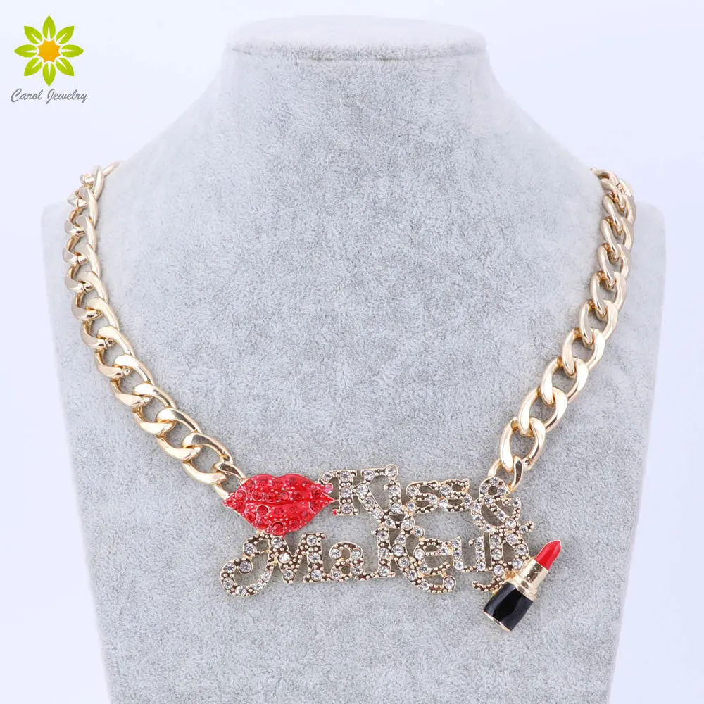 Красная Сексуальная губная и эмалированная помада поцелуй макияж женское