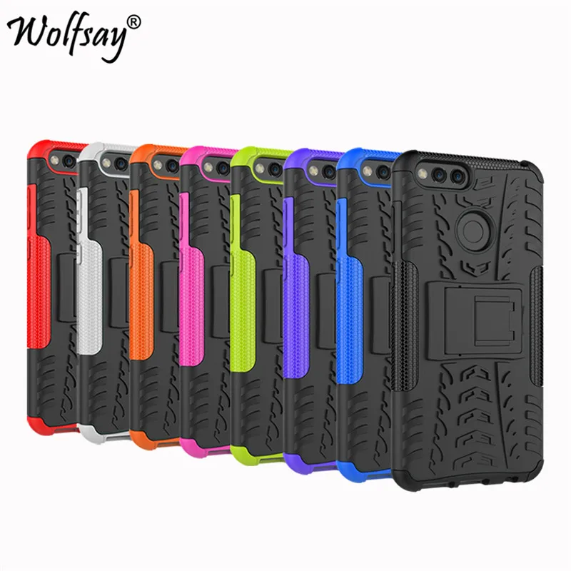 For Huawei Honor 7X Case Shockproof Armor Rubber Hard Back Phone Protective Cover |