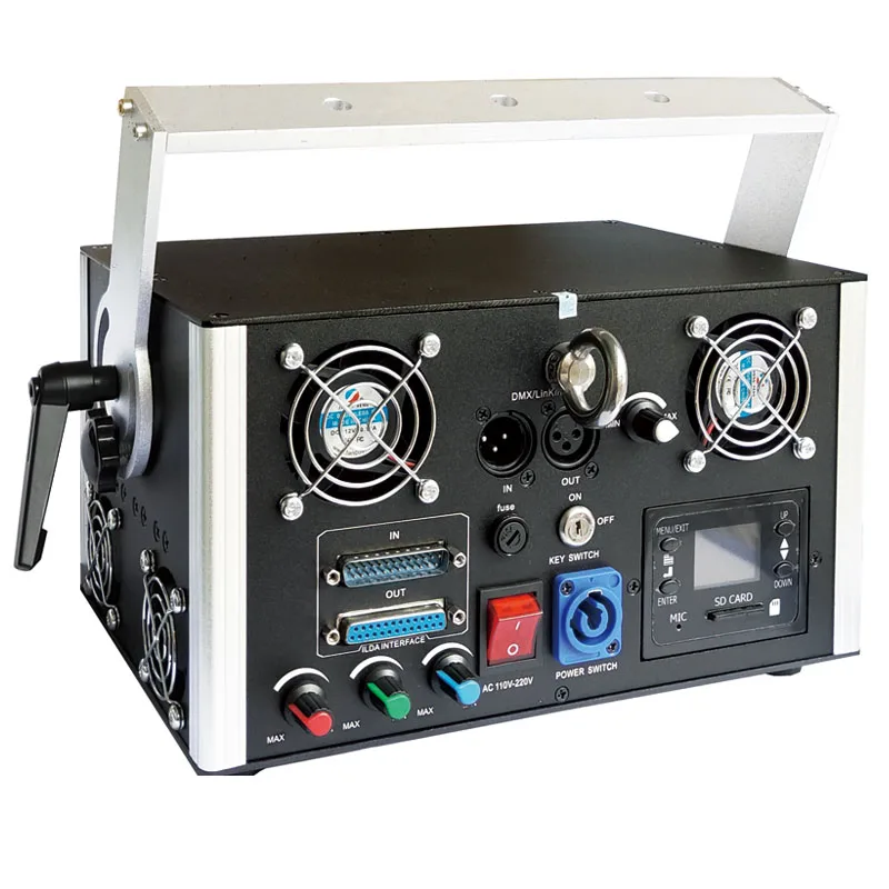 Мини 5 Вт RGB Ilda DMX лазерный анимационный проектор программируемый лазер Лазерное