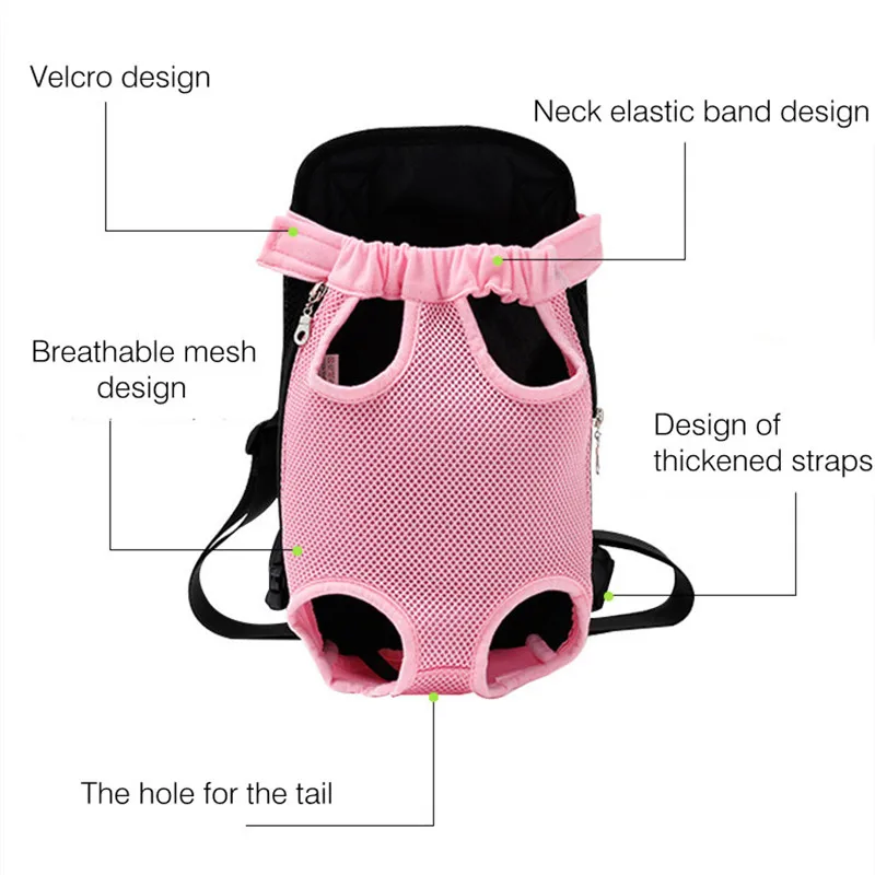 Pet Carrier Canvas Dog Bag Breathable Mesh Backpack Easy Portable Outdoor Riding Hiking Travel Knapsack For Cat Small | Дом и сад