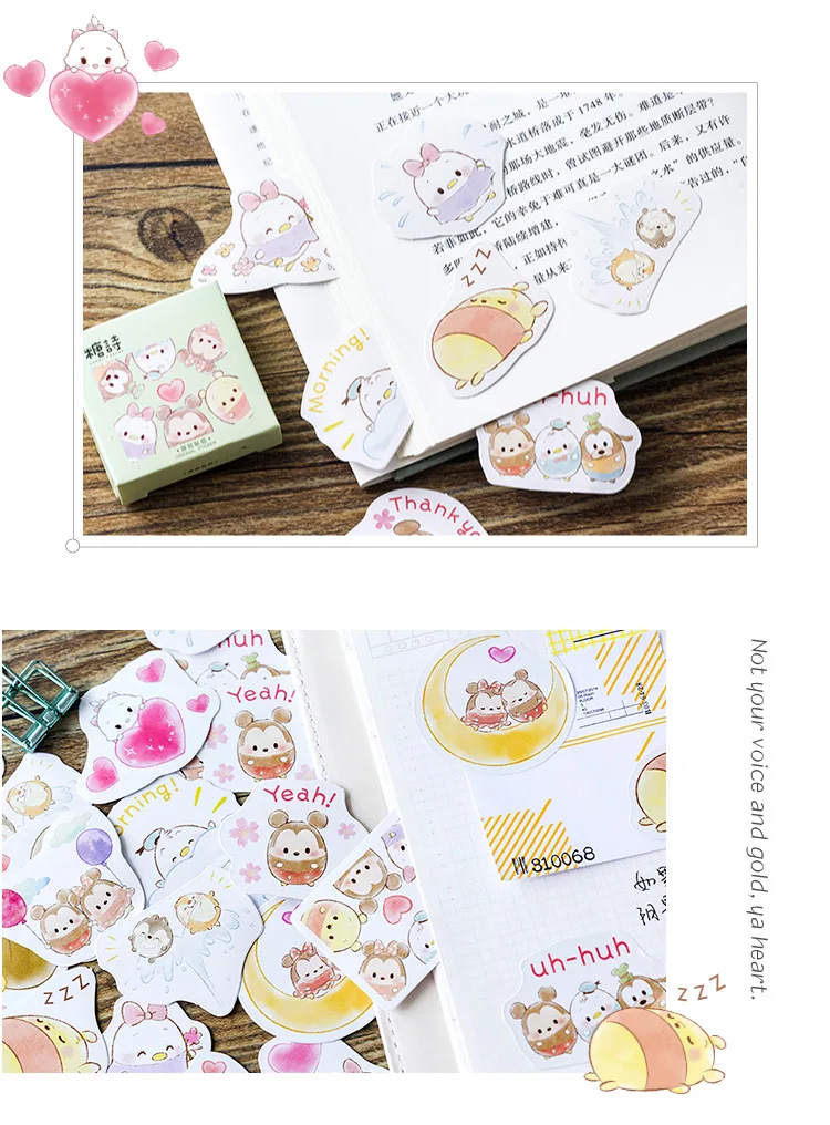 45 шт./кор. милое животное Стикеры s Kawaii Япония планировщик украшение бумажная наклейка для творчества альбом дневник стационарный Скрапбукинг ярлык-наклейка