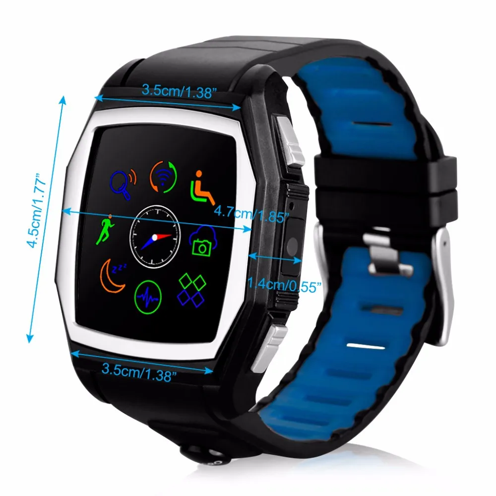 2017 Diggro GT68 Bluetooth Смарт часы спортивные телефон пульсометр SOS gps громкой связи Спорт