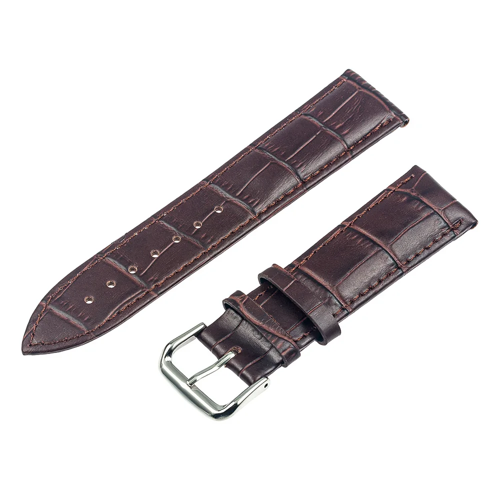 Ремешок из натуральной кожи для наручных часов универсальный браслет мужских и