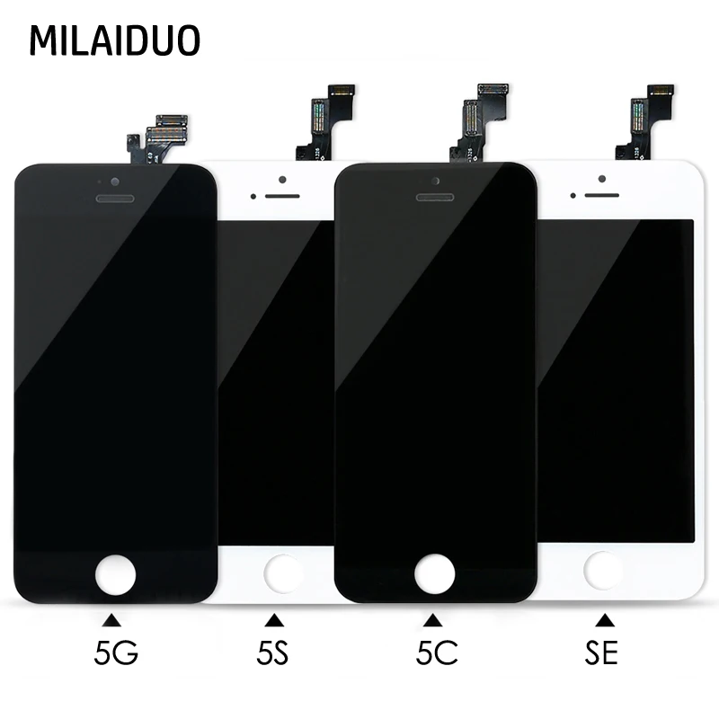 ЖК дисплей для iPhone 5 5S 5C SE 6 Plus 6S 7 кодирующий преобразователь сенсорного экрана в
