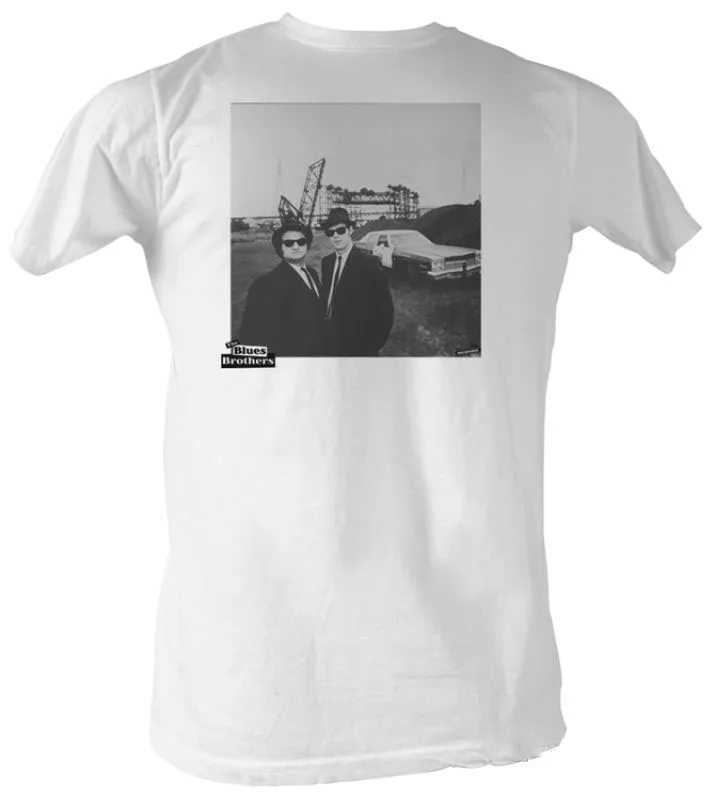 Blues Brothers-Hip To B Square Apparel T-White | Мужская одежда