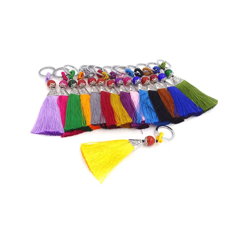 Атласная шелковая кисточка брелок 5 шт. кисточки для ювелирных изделий Diy Bolso Kwastjes