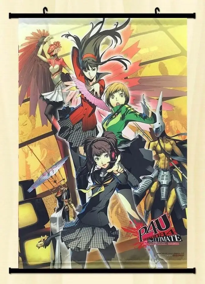 Персонаж 4 Арена Rise Chie Yukiko B2 настенная прокрутка игровой плеер аниме постер
