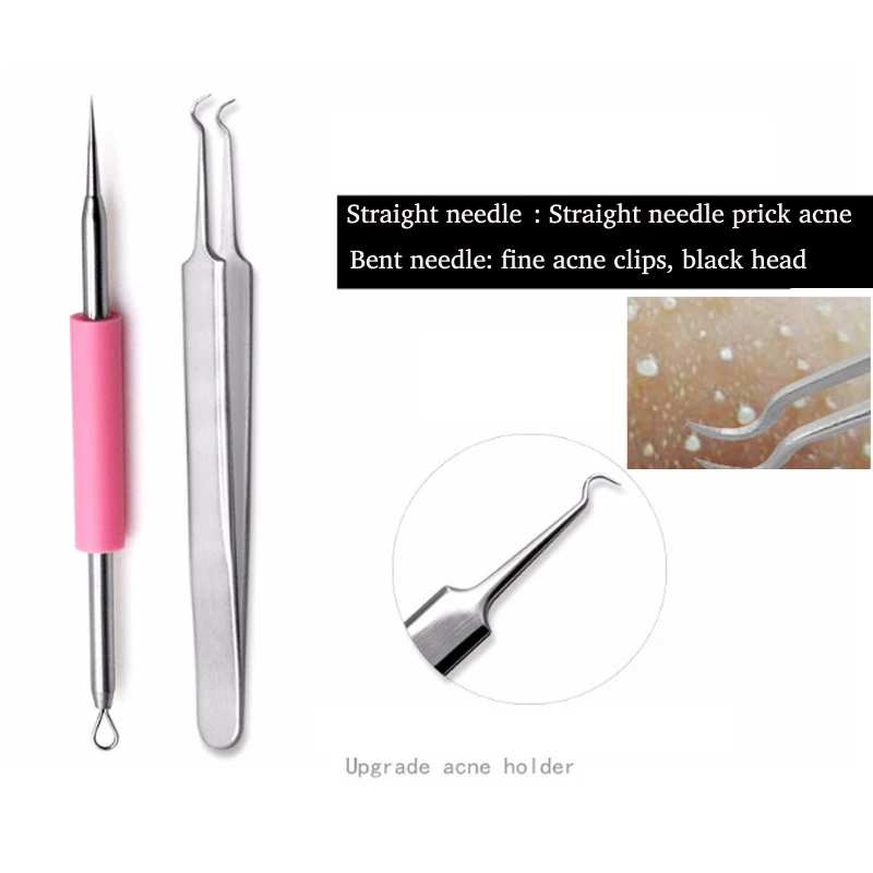 2 шт. игла для удаления прыщей угрей лечения акне черная маска угрей|Устройство