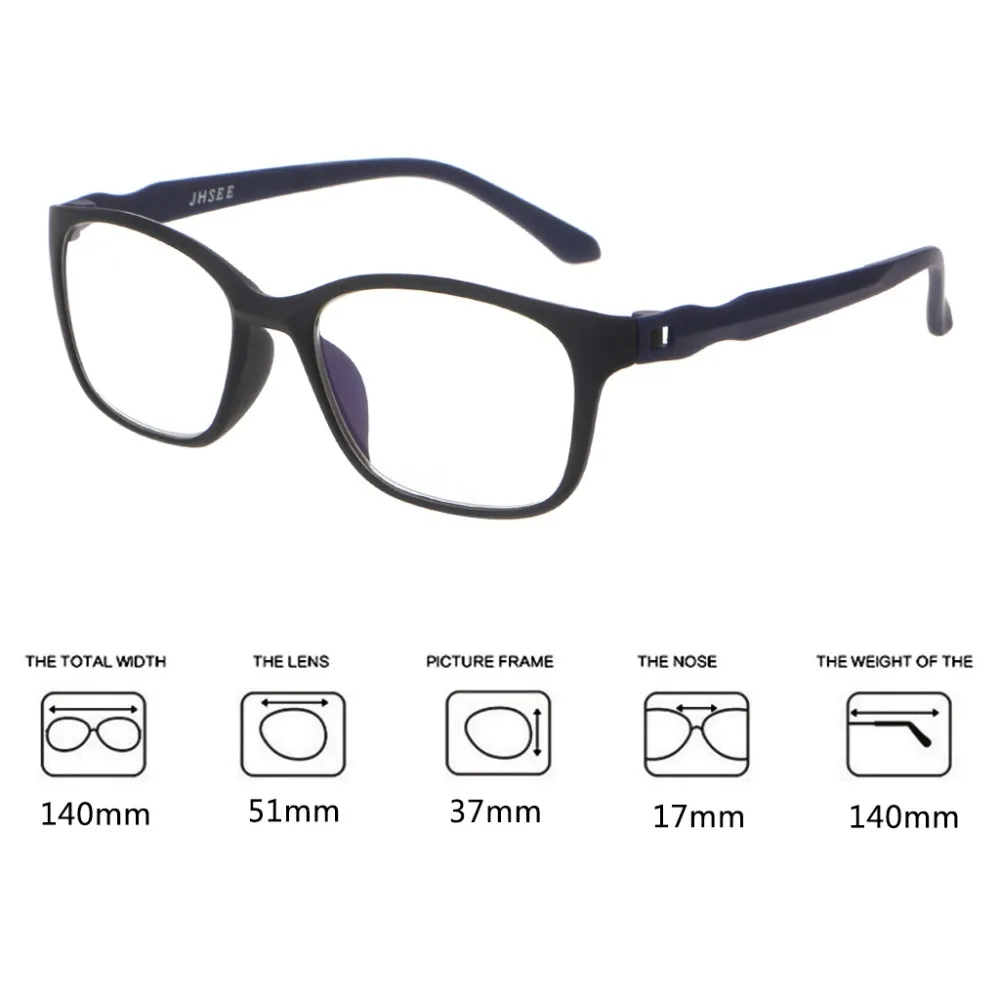 

Unisex Fashion Comfortable Anti Blue Rays Reading Glasses Men High Quality TR90 Eyewear Prescription +1/+1.5/+2/+2.5/+3/+3.5/+4