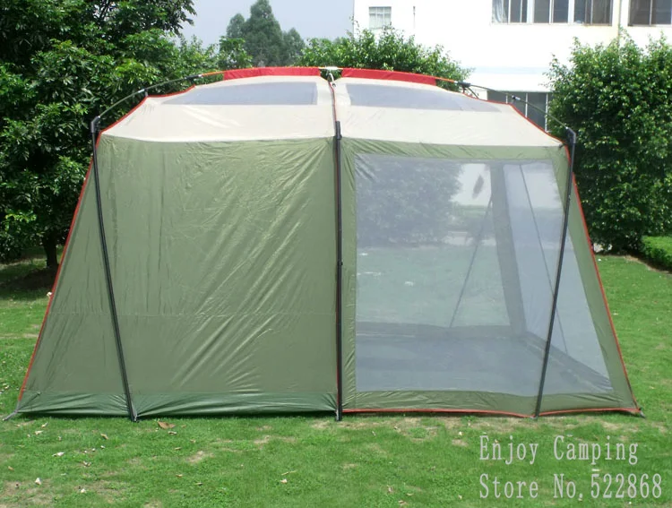 Verkauf Alltel 5-8 Person Verwenden Ultra Doppel Schicht Wasserdicht Winddicht Familie Party Camping Zelt Camping Ausrüstung