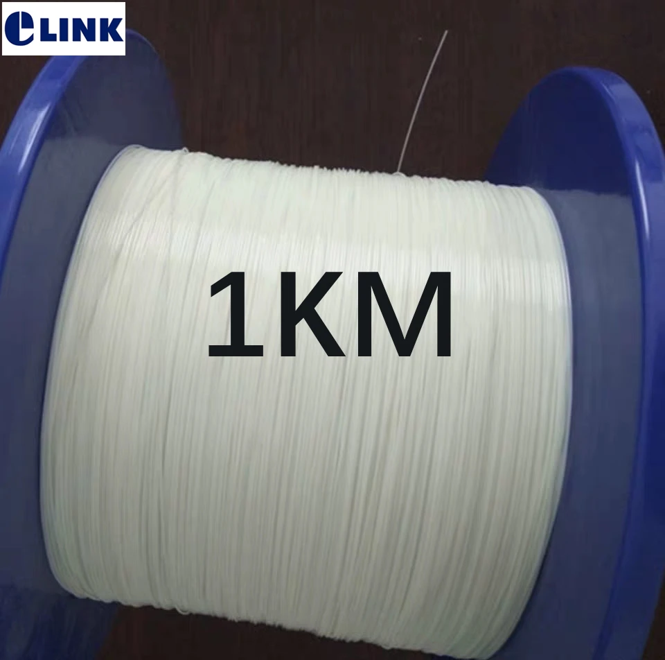 1000mtr 0.9mm tighted glasvezelkabel G652D G657A 9/125um SM wit voor fiber staartjes ftth Singlemode draad 1 km/roll ELINK 1000mtr 0.9mm tighted glasvezelkabel G652D G657A 9/125um SM wit voor fiber staartjes ftth Singlemode draad 1 km/roll ELINK