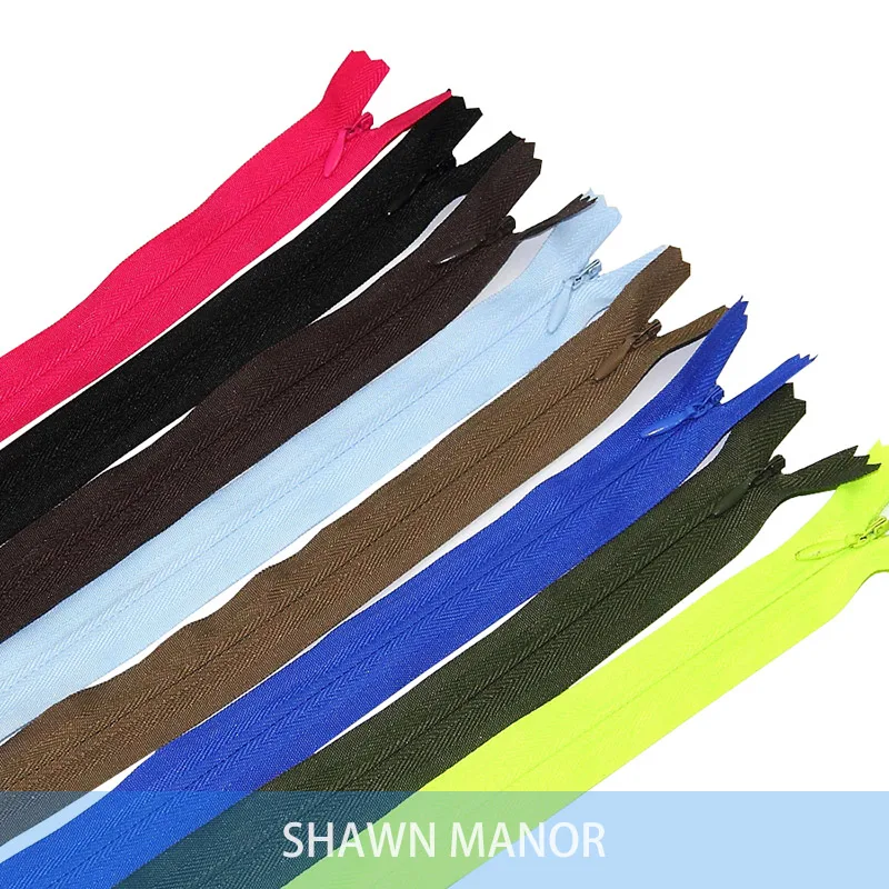 

8 Colors Mixed 70CM Nylon Invisible Zippers For Sewing Pillow Cushion Dress Bags 8Pcs/lot