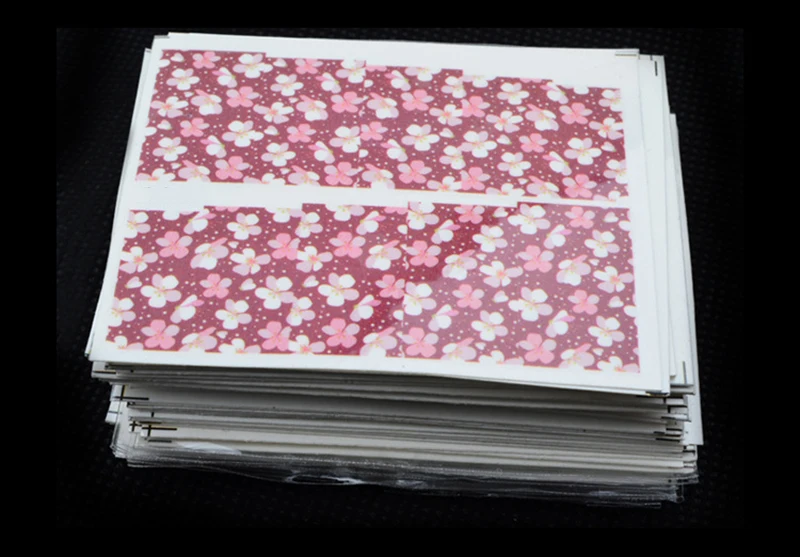 50 Sheet/Set Mix Nail Design Flower Water Transfer Stickers Nails Beauty Foil for Wraps Polish TemporaryTattoos Sticker | Красота и