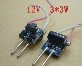 Светодиодный драйвер mr16 10 шт. 3x3w светодиодный постоянного тока для MR16 фонарик
