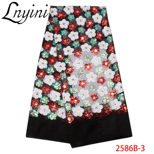 New Arrival French Tulle Lace with Sequins African 2019 High Quality Popular Fabrics for Wedding Dress L2586B | Дом и сад