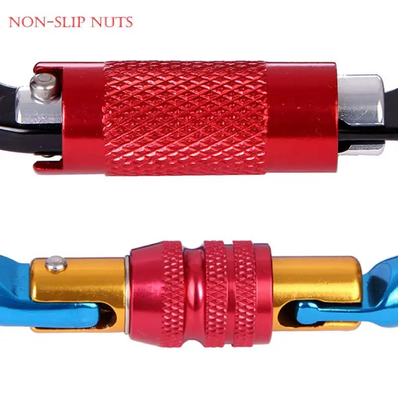 

Camping EDC 25KN Carabiner O Shape Safety Master Lock Rock Climbing Buckle Equipment Outdoor Professional
