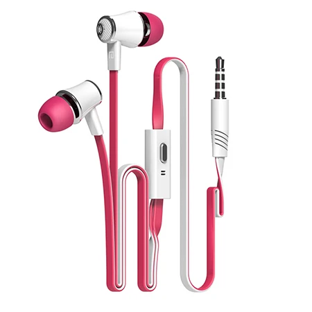 Rose Red Original langsdom JM21 в ухо наушник красочные наушники Hi-Fi стерео игровая гарнитура С микрофоном гарнитура fone de ouvido дропшиппинг - Цвет: Rose Red
