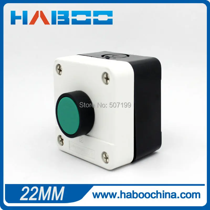 2 шт. упаковка переключатель коробка Диаметр 22 мм Электрический мгновенный 1NO |